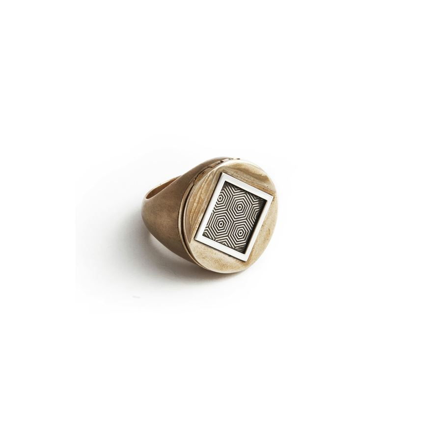 Anello 'Entropia' apribile bronzo ENTROPIA | AN APRIB LASTRA ARGBRONZO